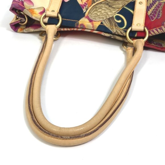 Salvatore Ferragamo Animal Print Tiger Handbag/Tote Bag Nylon Women's Multicolor